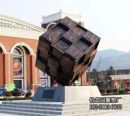 不锈钢魔方雕塑,公园广场房地产不锈钢小品摆件 不锈钢魔方雕塑,公园广场房地产不锈钢小品摆件