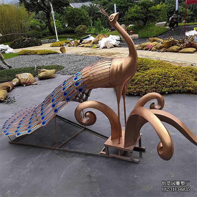 不锈钢孔雀雕塑,户外广场公园不锈钢动物雕塑定制 不锈钢孔雀雕塑,户外广场公园不锈钢动物雕塑定制