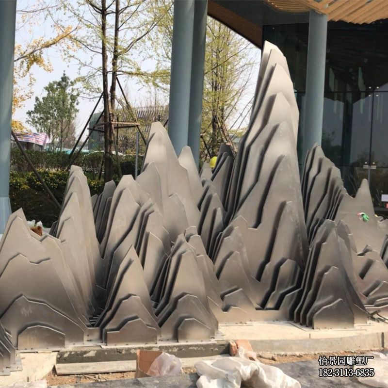 不锈钢假山雕塑,户外城市广场不锈钢小品摆件 不锈钢假山雕塑,户外城市广场不锈钢小品摆件