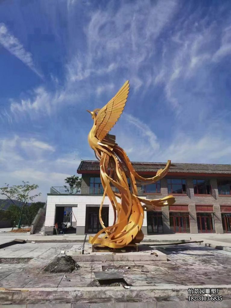 不锈钢凤凰雕塑,户外广场园林不锈钢动物雕塑 不锈钢凤凰雕塑,户外广场园林不锈钢动物雕塑