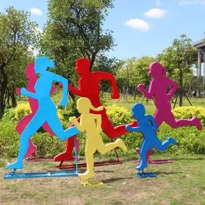 不锈钢运动人雕塑,广场公园户外不锈钢体育运动主题小品摆件 不锈钢运动人雕塑,广场公园户外不锈钢体育运动主题小品摆件