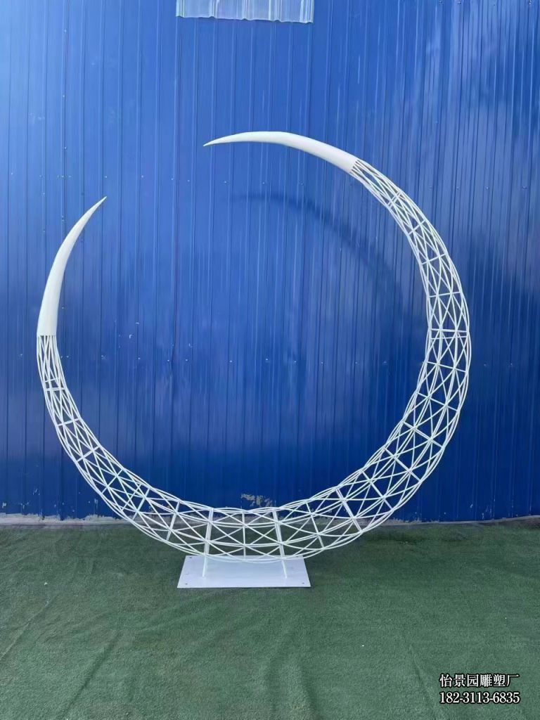 不锈钢镂空月月亮雕塑,户外公园售楼部不锈钢月亮雕塑 不锈钢镂空月月亮雕塑,户外公园售楼部不锈钢月亮雕塑