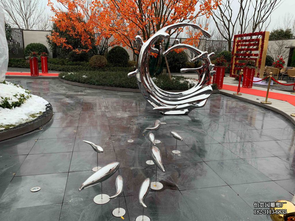 不锈钢镜面浪花雕塑,广场户外售楼部水景不锈钢浪花雕塑厂家定制 不锈钢镜面浪花雕塑,广场户外售楼部水景不锈钢浪花雕塑厂家定制
