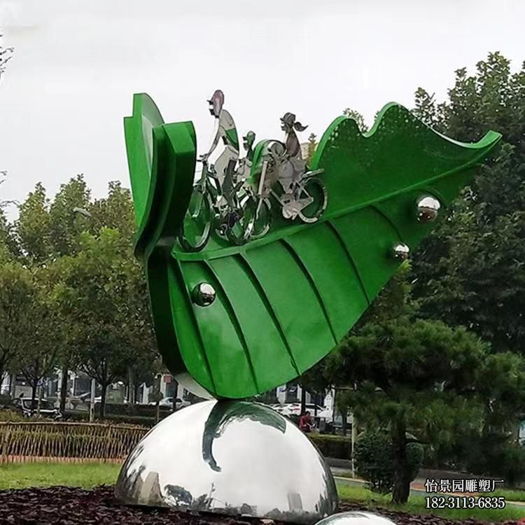 不锈钢抽象树叶雕塑,广场公园户外不锈钢树叶雕塑 不锈钢抽象树叶雕塑,广场公园户外不锈钢树叶雕塑