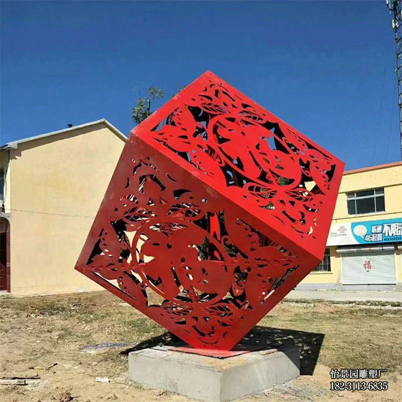 不锈钢剪影镂空魔方的,户外公园广场不锈钢魔方雕塑 不锈钢剪影镂空魔方的,户外公园广场不锈钢魔方雕塑