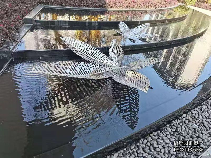 不锈钢镂空树叶雕塑,水景广场酒店不锈钢树叶小品摆件 不锈钢镂空树叶雕塑,水景广场酒店不锈钢树叶小品摆件