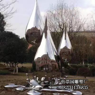 不锈钢镜面水滴雕塑,水景喷泉广场不锈钢水滴雕塑 不锈钢镜面水滴雕塑,水景喷泉广场不锈钢水滴雕塑