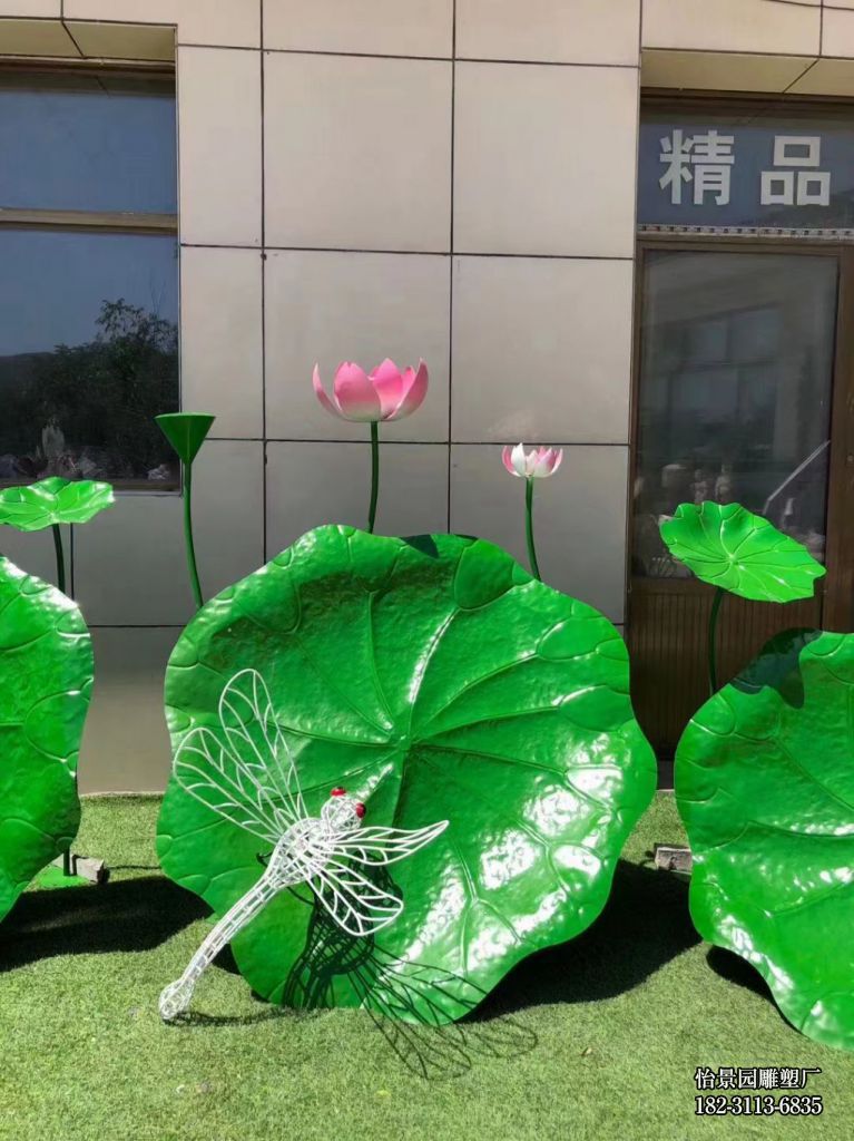 不锈钢喷漆荷花雕塑,广场售楼部水景喷泉不锈钢荷花雕塑 不锈钢喷漆荷花雕塑,广场售楼部水景喷泉不锈钢荷花雕塑