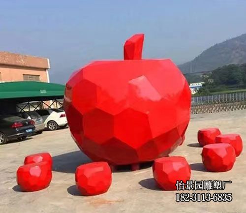 不锈钢苹果凳子雕塑,广场公园户外不锈钢苹果雕塑 不锈钢苹果凳子雕塑,广场公园户外不锈钢苹果雕塑