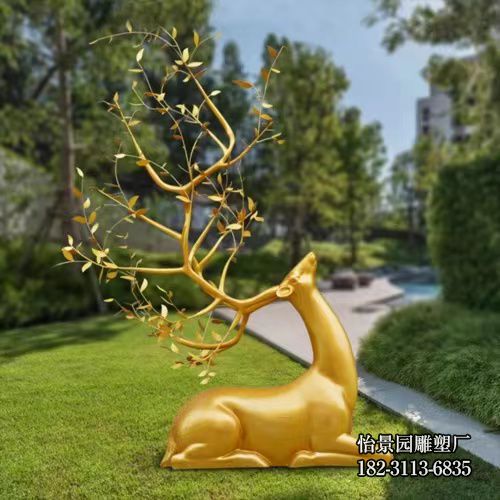 不锈钢抽象鹿雕塑,广场公园酒店水景不锈钢鹿小品摆件 不锈钢抽象鹿雕塑,广场公园酒店水景不锈钢鹿小品摆件