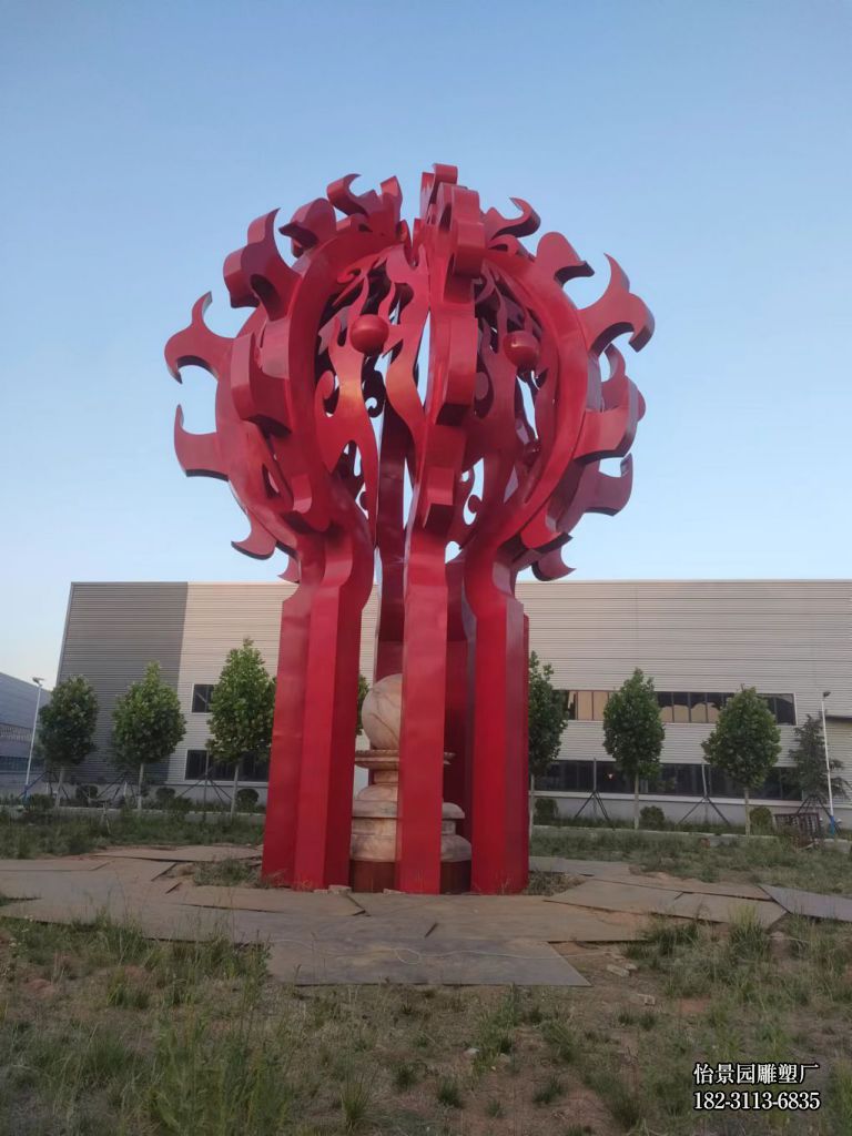 大型不锈钢火球雕塑,广场公园户外不锈钢喷漆雕塑 大型不锈钢火球雕塑,广场公园户外不锈钢喷漆雕塑