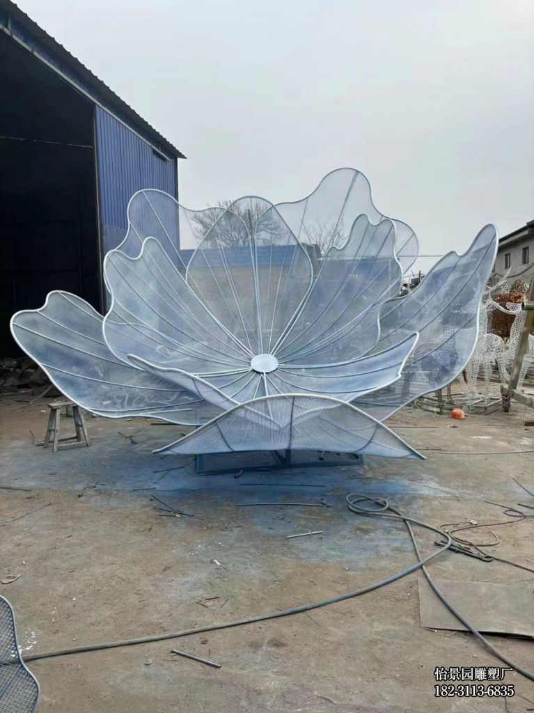 不锈钢镂空花朵雕塑,公园小区园林不锈钢花朵小品摆件 不锈钢镂空花朵雕塑,公园小区园林不锈钢花朵小品摆件
