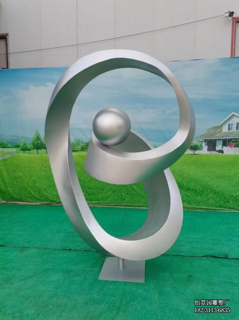 不锈钢拉丝异型飘带雕塑,公园园林酒店户外不锈钢飘带雕塑 不锈钢拉丝异型飘带雕塑,公园园林酒店户外不锈钢飘带雕塑