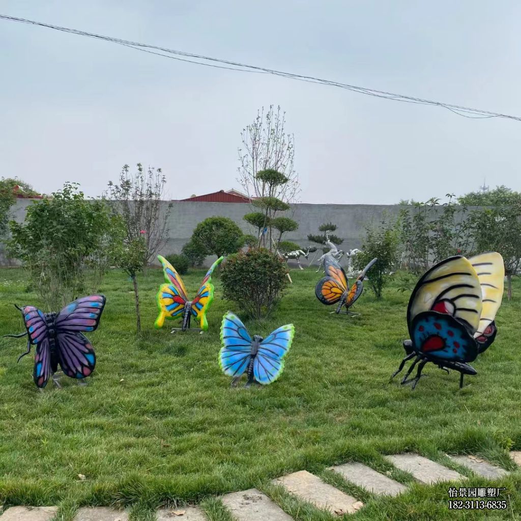 不锈钢彩色蝴蝶雕塑,广场公园酒店园林不锈钢蝴蝶小品摆件 不锈钢彩色蝴蝶雕塑,广场公园酒店园林不锈钢蝴蝶小品摆件