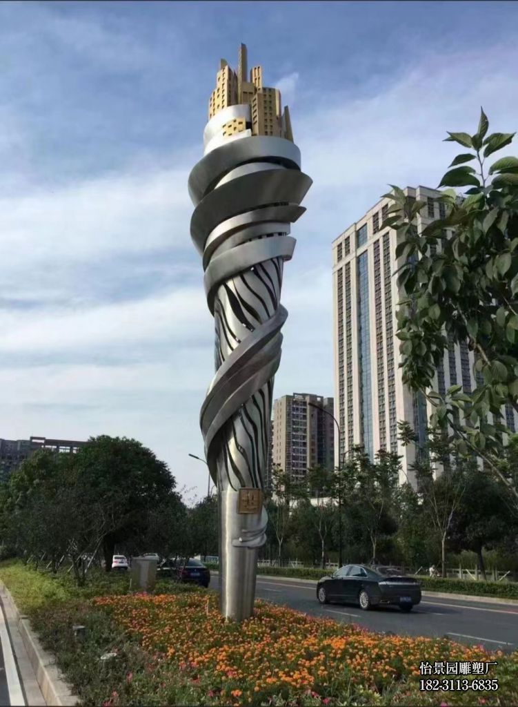 大型不锈钢火炬雕塑,广场城市公园不锈钢火炬雕塑 大型不锈钢火炬雕塑,广场城市公园不锈钢火炬雕塑