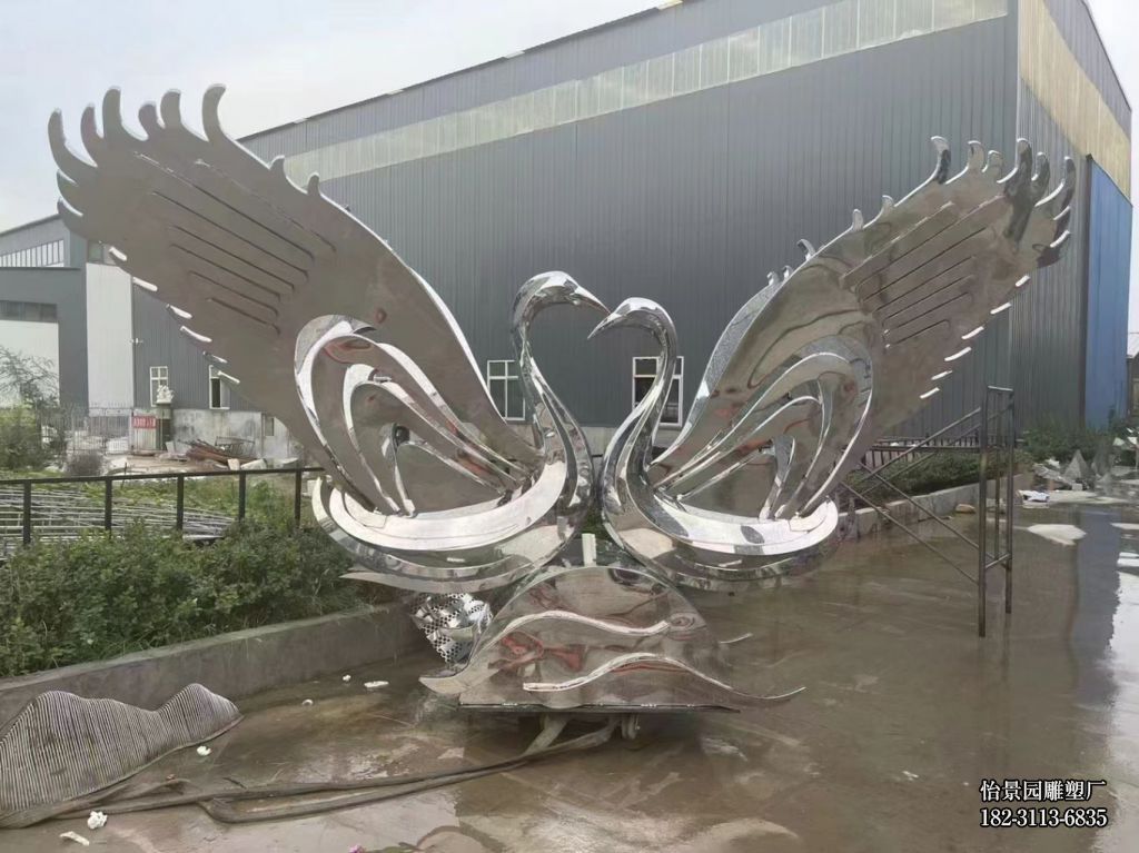 不锈钢天鹅雕塑厂家定制,广场公园水景喷泉景观不锈钢动物小品摆件 不锈钢天鹅雕塑厂家定制,广场公园水景喷泉景观不锈钢动物小品摆件