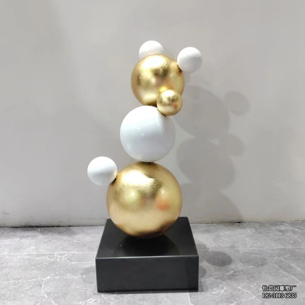 不锈钢圆球小品摆件，公园户外酒店广场园林售楼部不锈钢圆球雕塑厂家定制