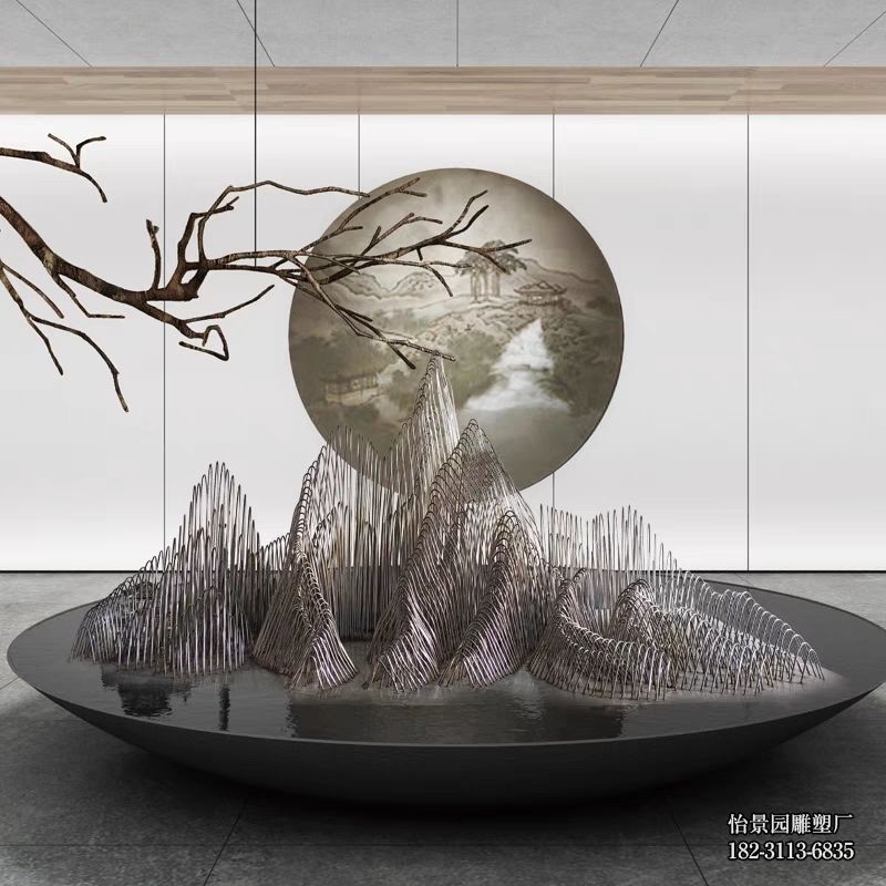 不锈钢假山小品摆件,公园广场园林景观酒店水景不锈钢假山雕塑厂家直销 不锈钢假山小品摆件,公园广场园林景观酒店水景不锈钢假山雕塑厂家直销
