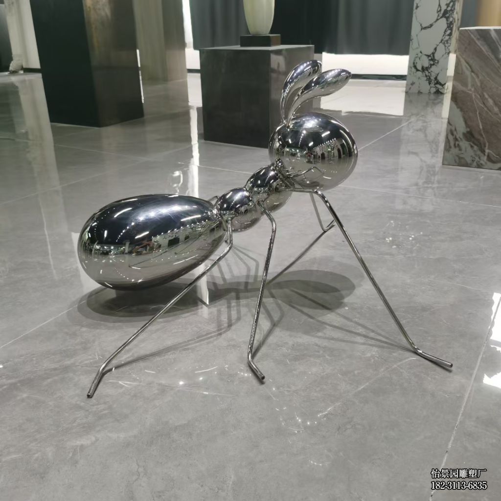 不锈钢蚂蚁小品摆件,公园广场园林酒店水景不锈钢动物蚂蚁雕塑厂家定制 不锈钢蚂蚁小品摆件,公园广场园林酒店水景不锈钢动物蚂蚁雕塑厂家定制